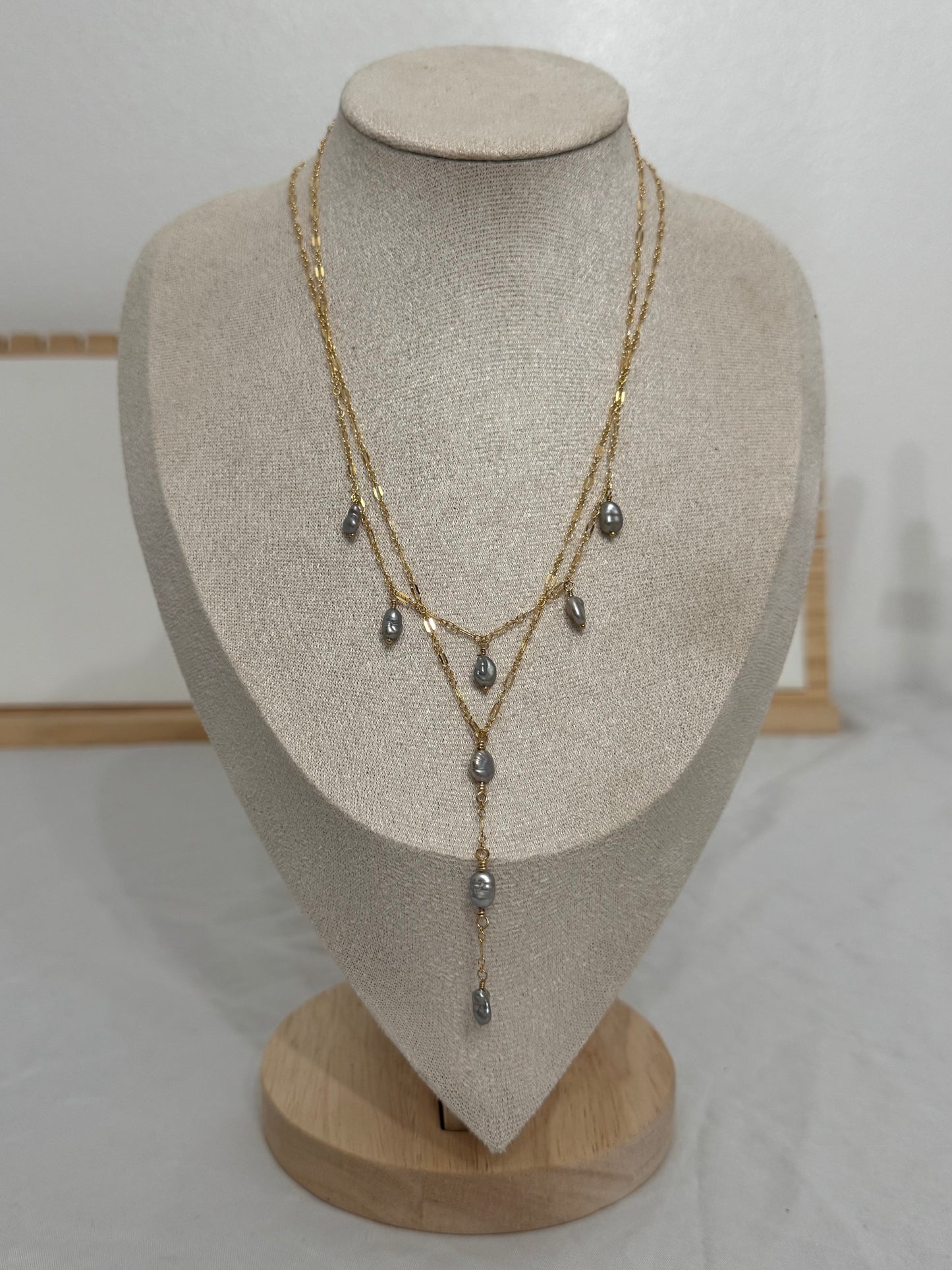 5 KESHI NECKLACE