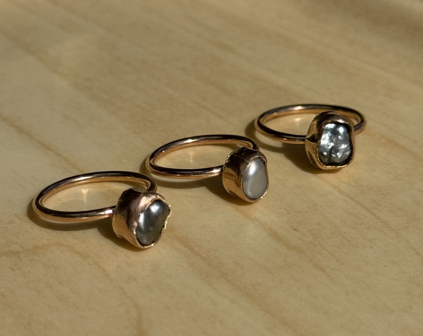 KESHI BEZELED RING