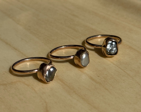 KESHI BEZELED RING