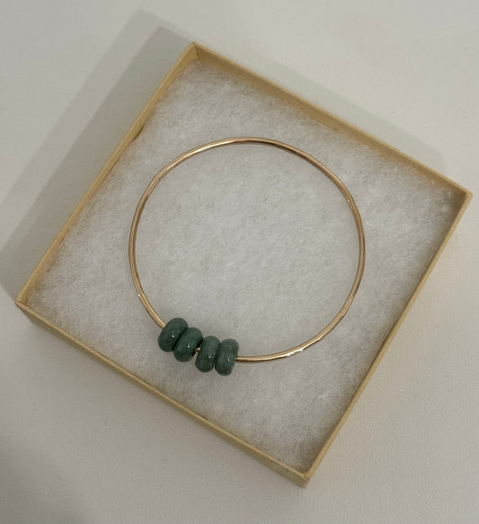SIZE 7.5 - JADE BANGLE